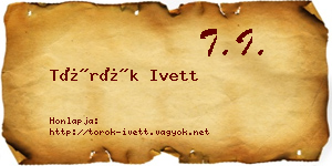 Török Ivett névjegykártya